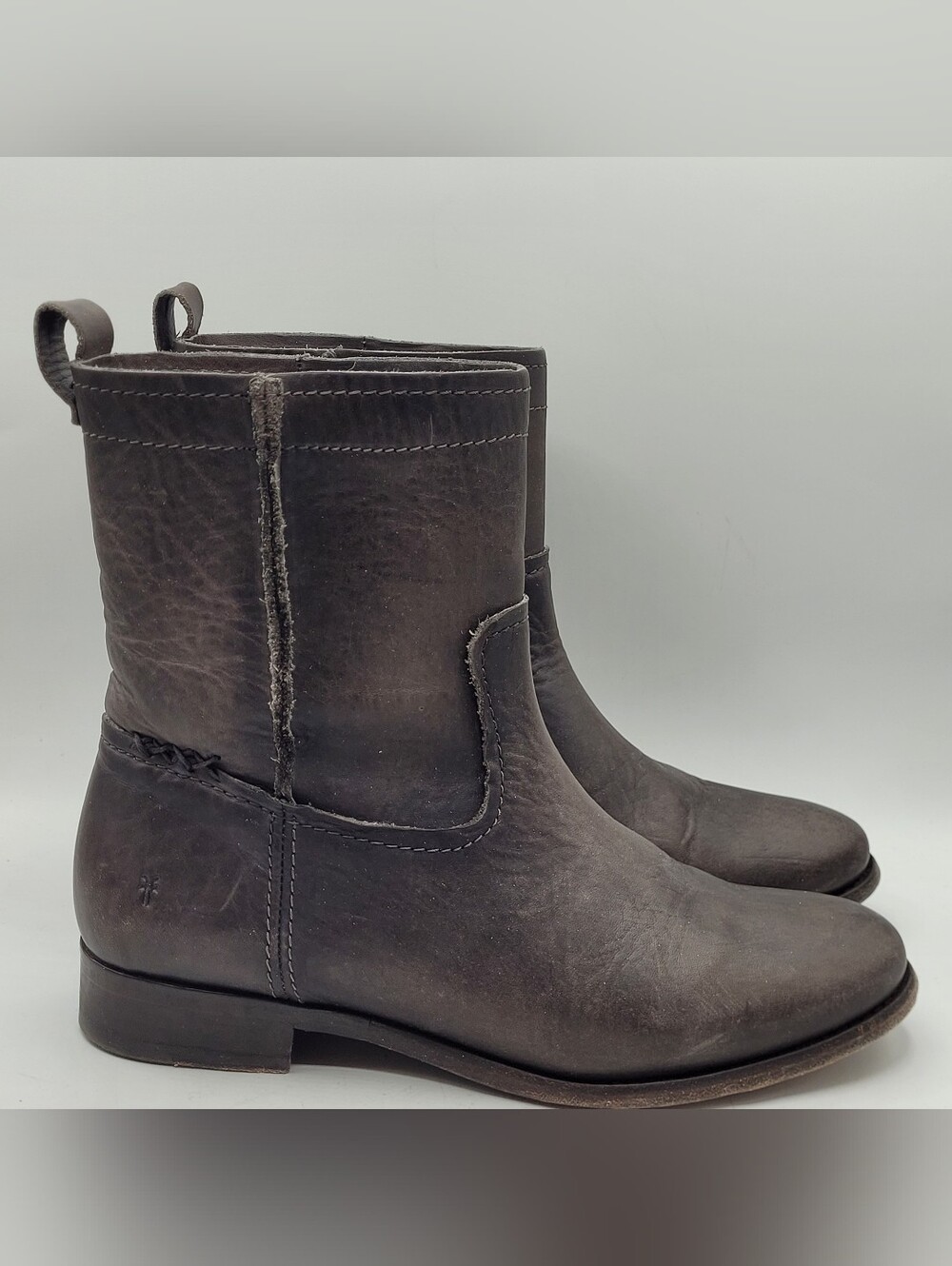 Frye Cara Short Boots Smoke Color Size 8.5 M